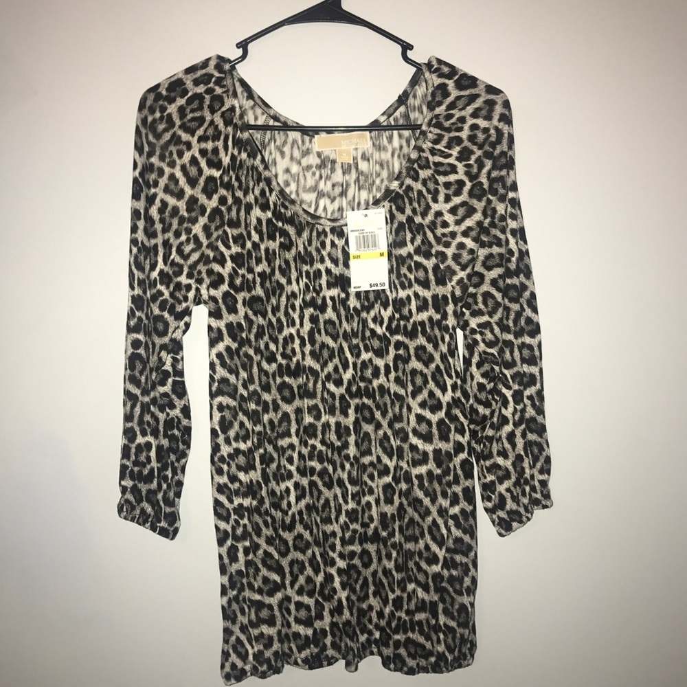 Michael kors cheetah print shirt BNWT